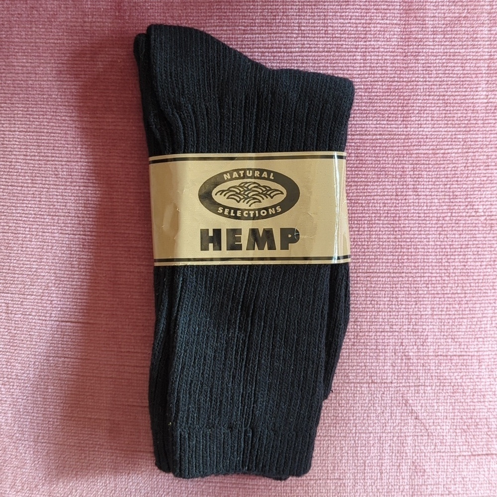 Black Hemp blend Socks
